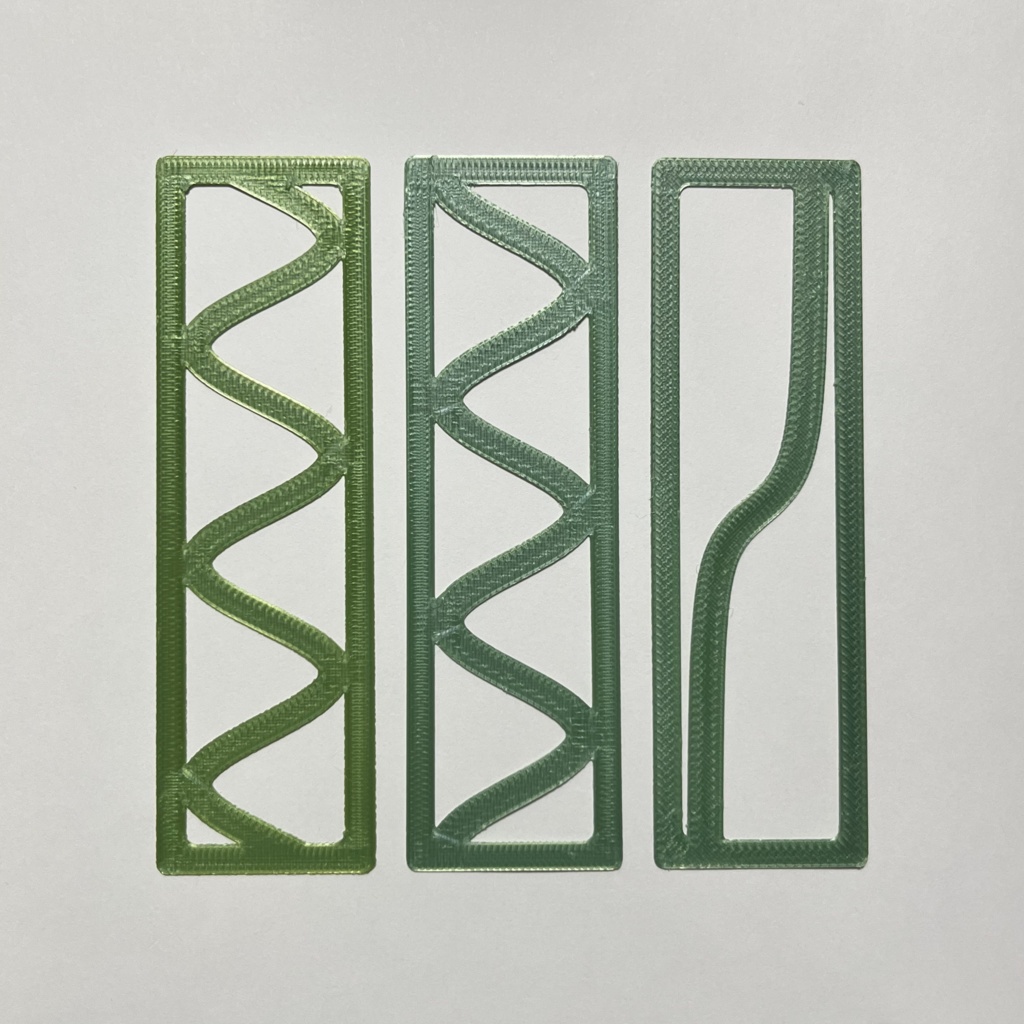 曲線しおり詰め合わせ4枚 ①サイン・コサイン・タンジェント+お楽しみ