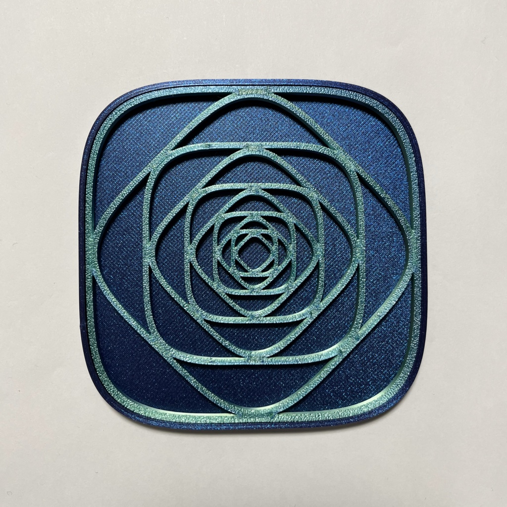 曲線コースター 薔薇