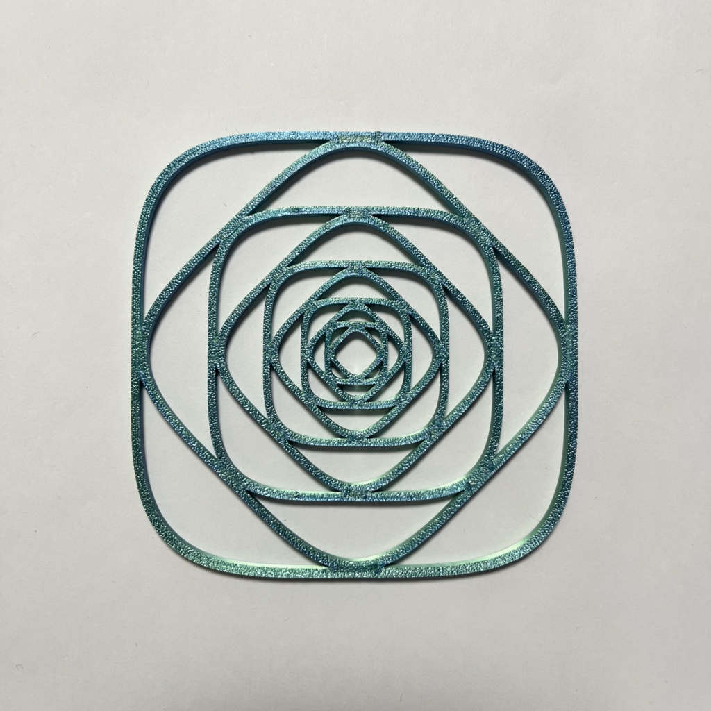 曲線コースター 薔薇