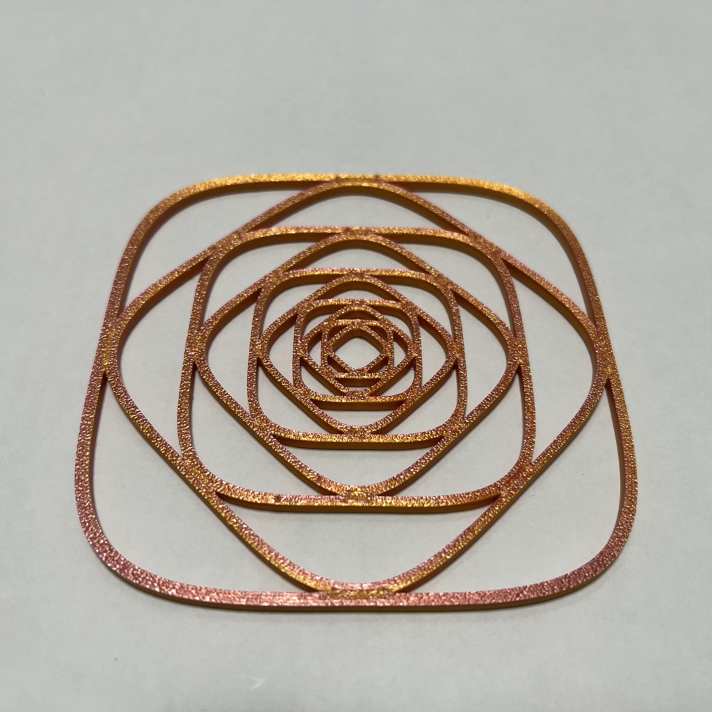 曲線コースター 薔薇