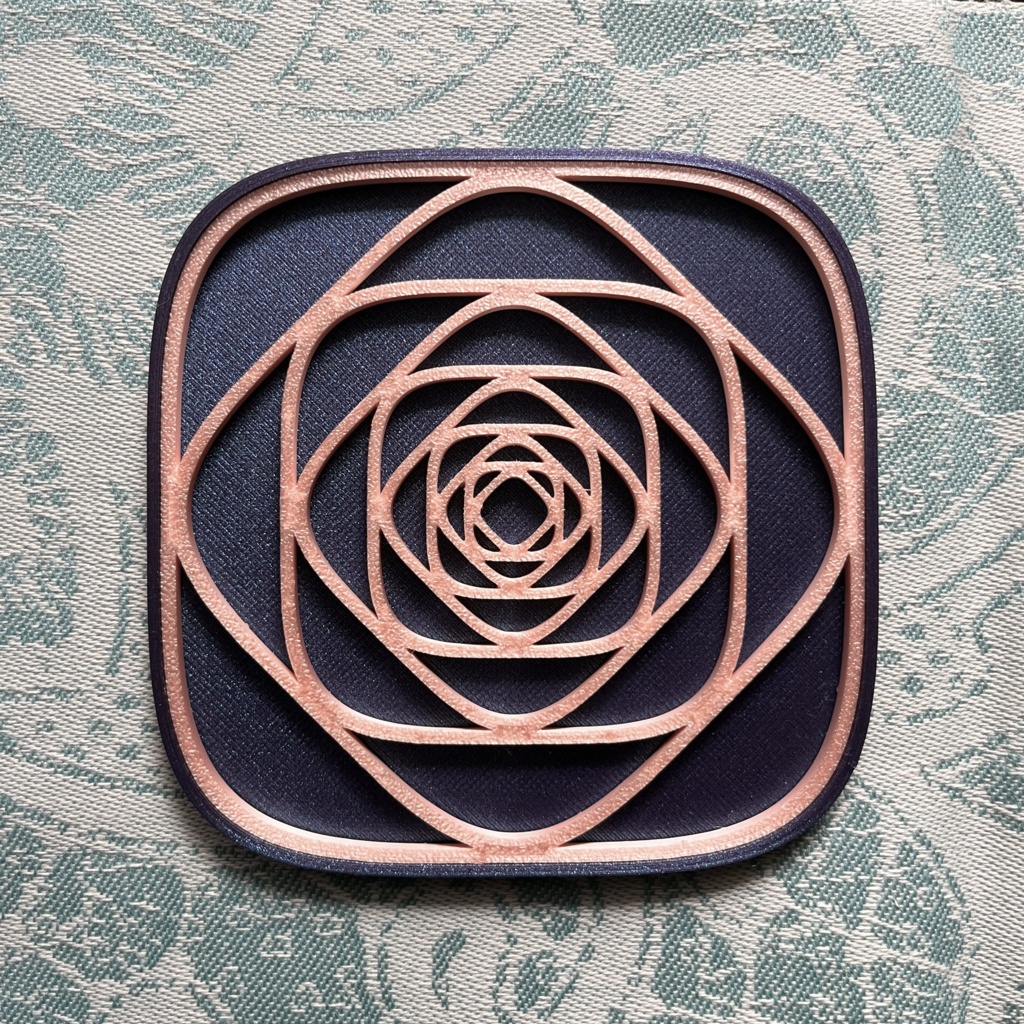 曲線コースター 薔薇