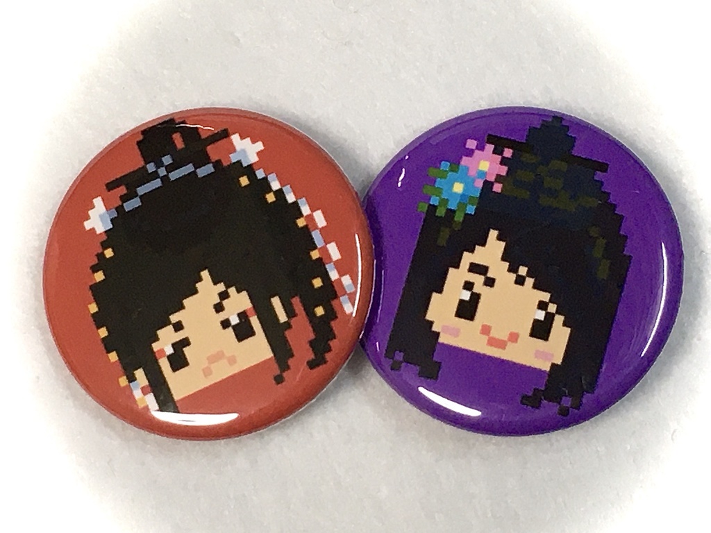 [あめ組] たろじろちゃん【極】缶バッジ２個セット