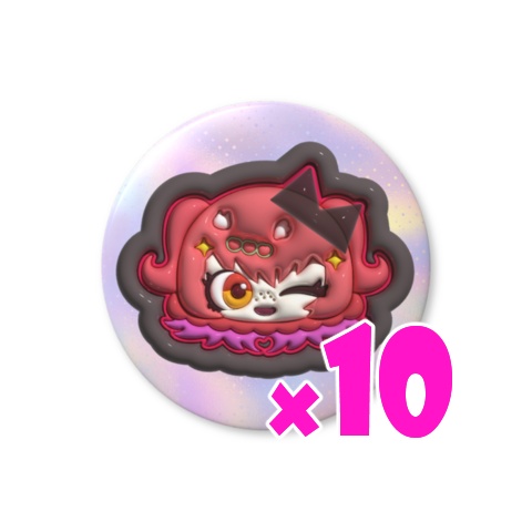 下村カレンでふぉるめ缶バッチ×10
