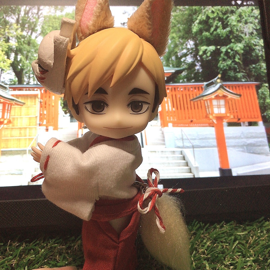 【オビツ11、ねんどろいどどーる用】お狐稲荷セット(9色展開)