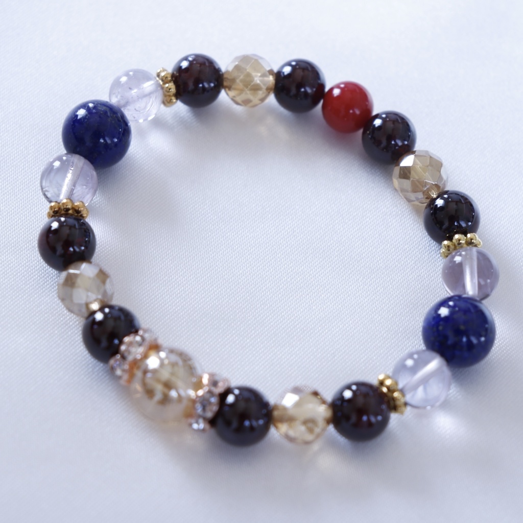 【ツイステ】ポムフィオーレ寮イメージブレスレット