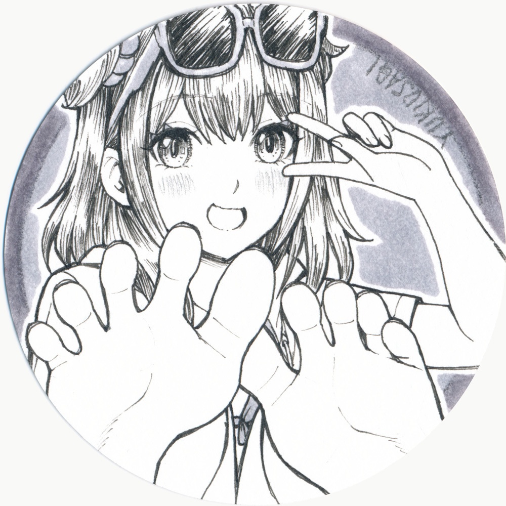 【夏コミ(C108)先行販売】足裏少女コースター(直筆原画)・第2弾