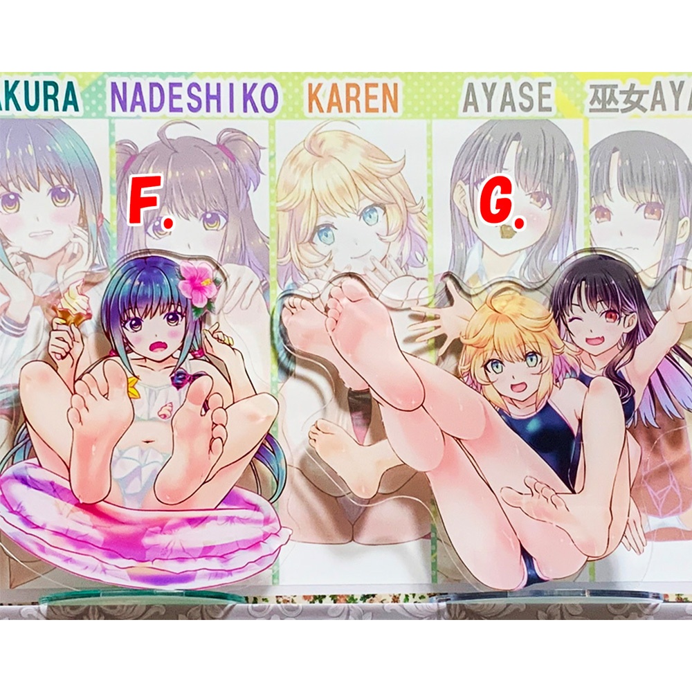 裸足アクリルフィギュア F・G