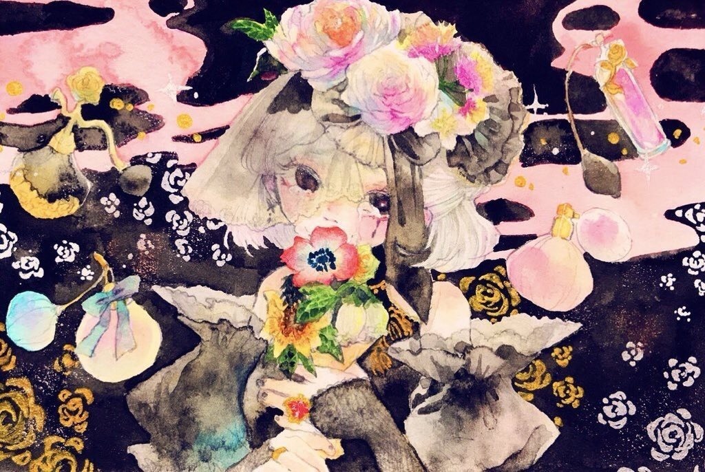 調香師 ウィラ ナイエル 水彩原画 Paintdolls Booth