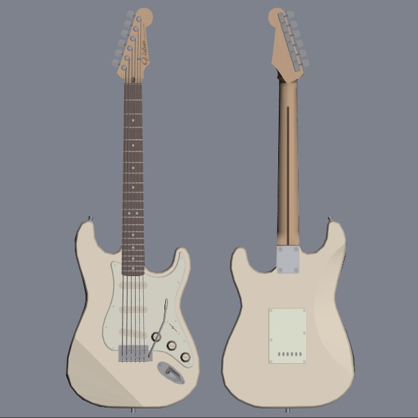 ジャンクギター △3147 fbx unitypackage