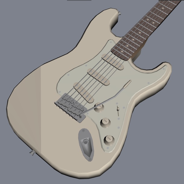 ジャンクギター △3147 fbx unitypackage