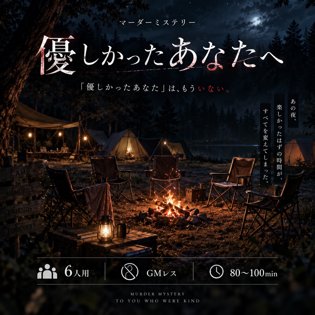 【6人用/GMレス】マーダーミステリー『優しかったあなたへ』