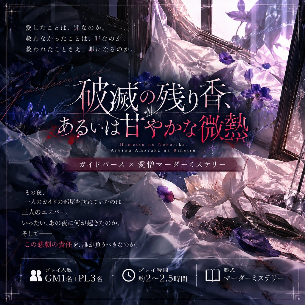 マーダーミステリー『破滅の残り香、あるいは甘やかな微熱』