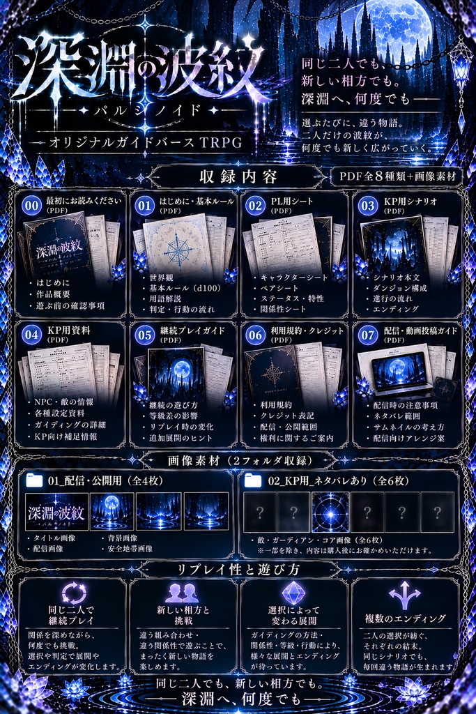 【TRPG】深淵の波紋(パルシノイド)|オリジナルガイドバースTRPG