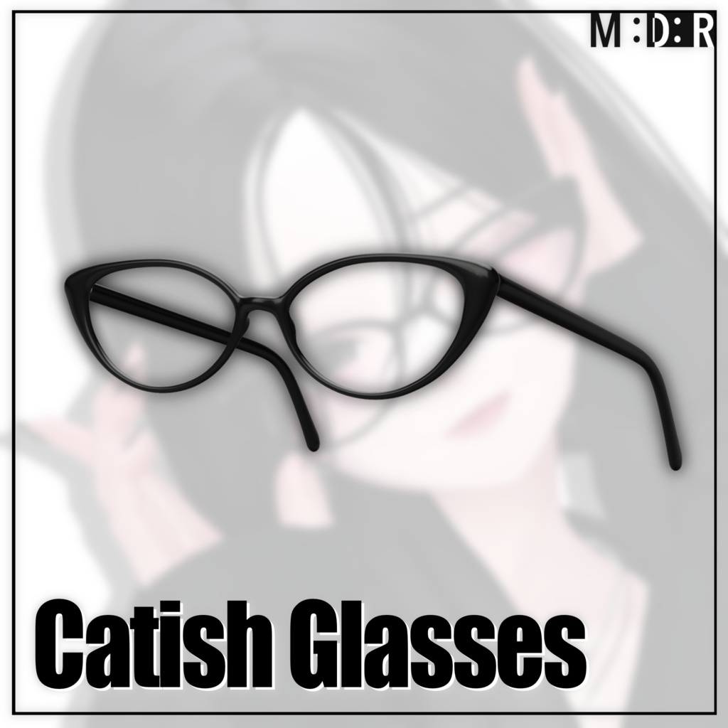【無料/Free】 猫目メガネ Catish Glasses