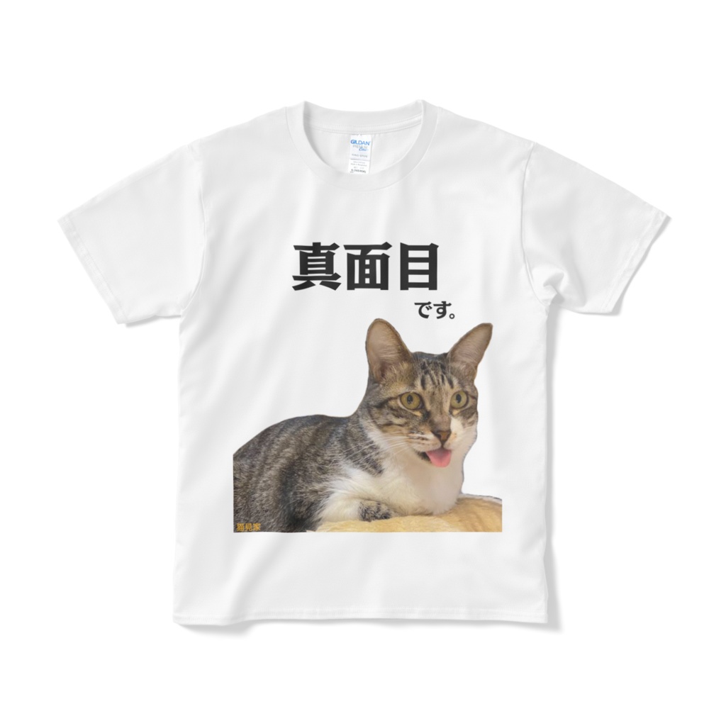 ミーちゃんの真面目tシャツ 猫見家 アイテムショップ Booth