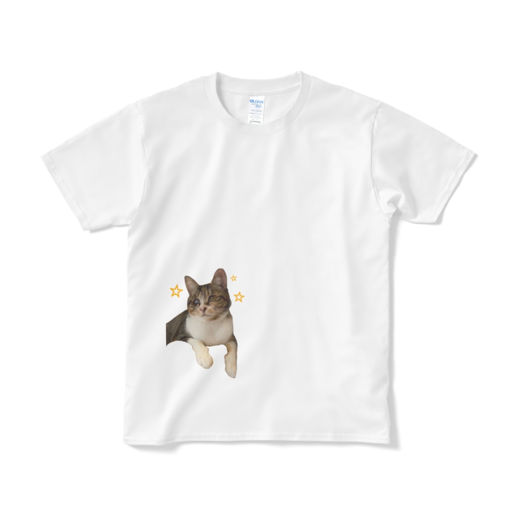 モモのひょっこりTシャツ - 猫見家 アイテムショップ - BOOTH