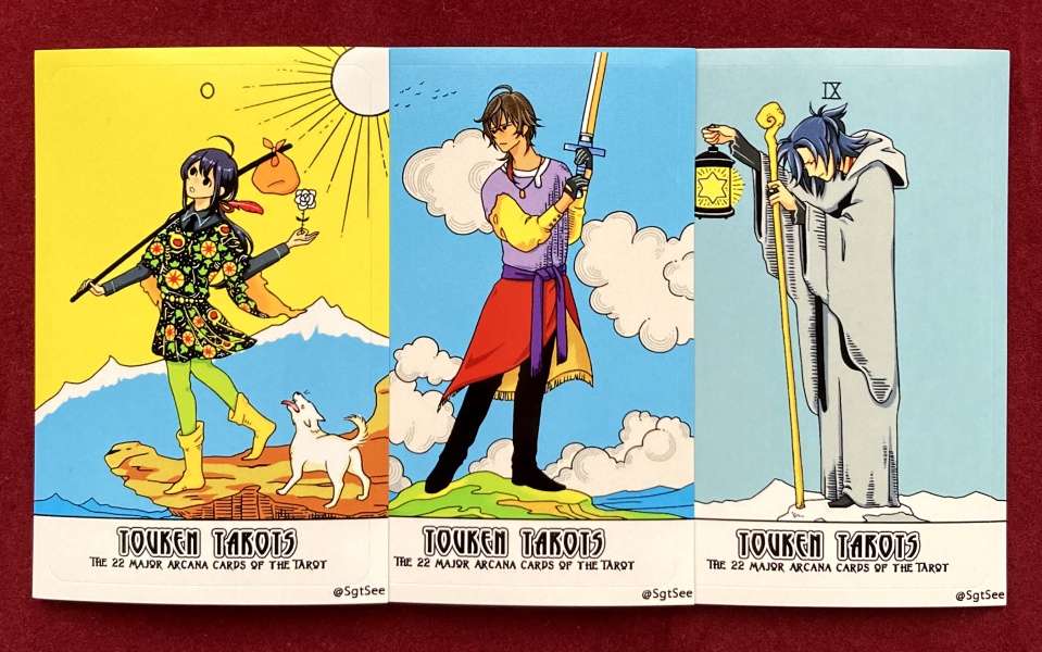 タロット図柄長方形缶バッヂ【在庫のみ】