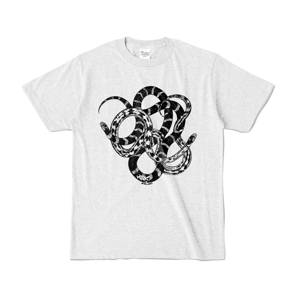 ヘビがもじゃもじゃTシャツ