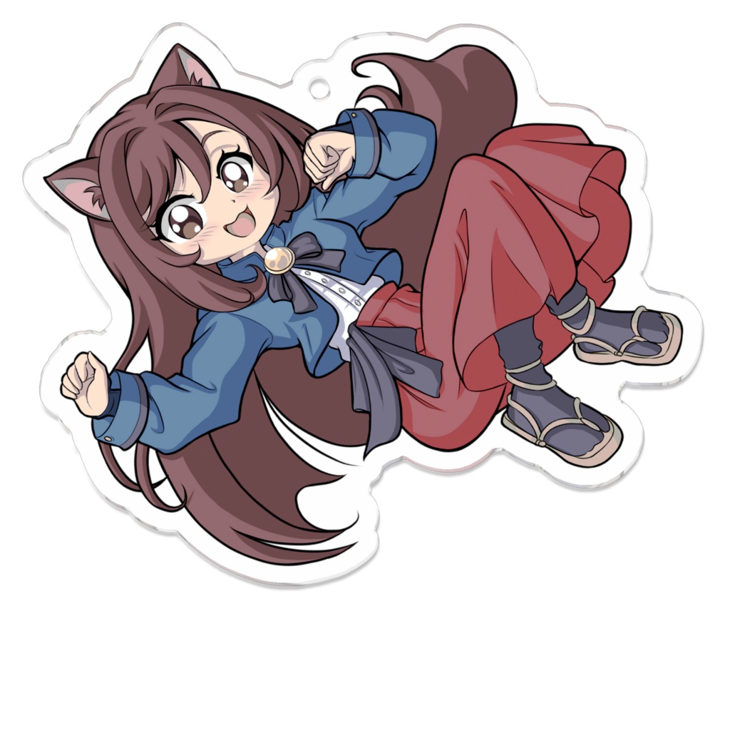 【4周年記念】猫爪にゃもすアクリルキーホルダー