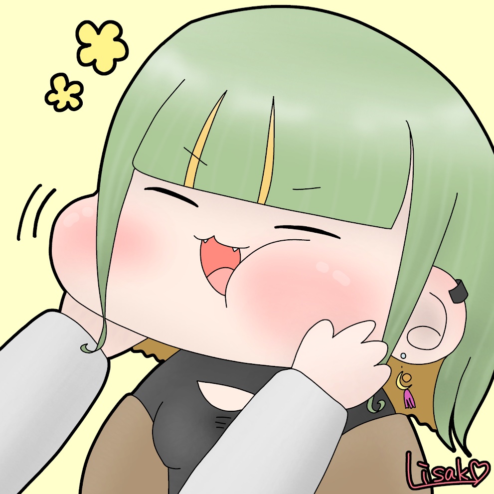 ぷにられりさ子缶バッチ