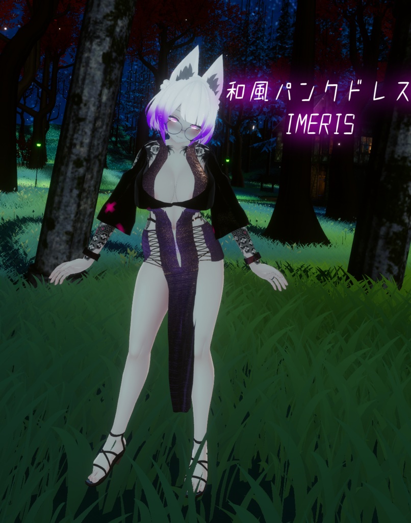 IMERIS&鬼姫専用服【和風パンクドレス】