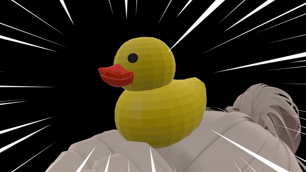 【FREE】ローポリあひる