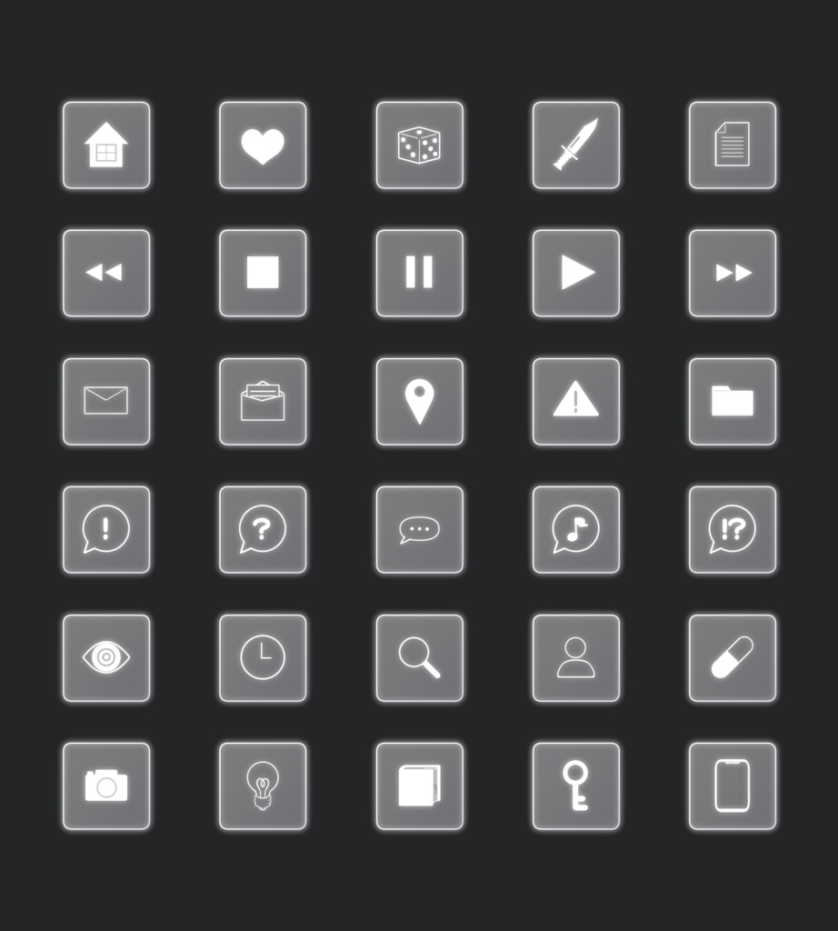 【ほぼココフォリア用】なんか光ってるボタン風素材