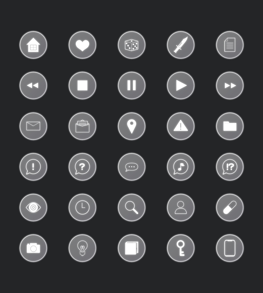 【ほぼココフォリア用】なんか光ってるボタン風素材