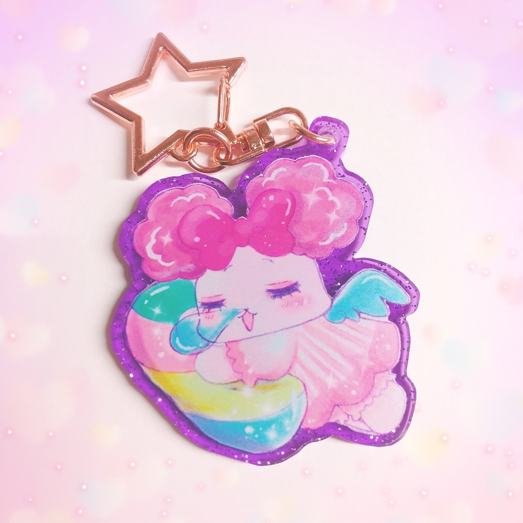 すやすやメルシーちゃん アクリルキーホルダー