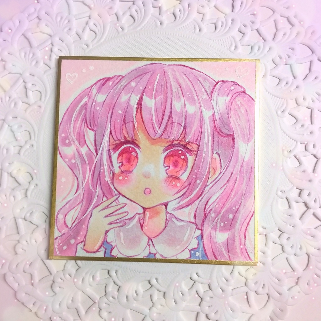 豆色紙 イラスト原画