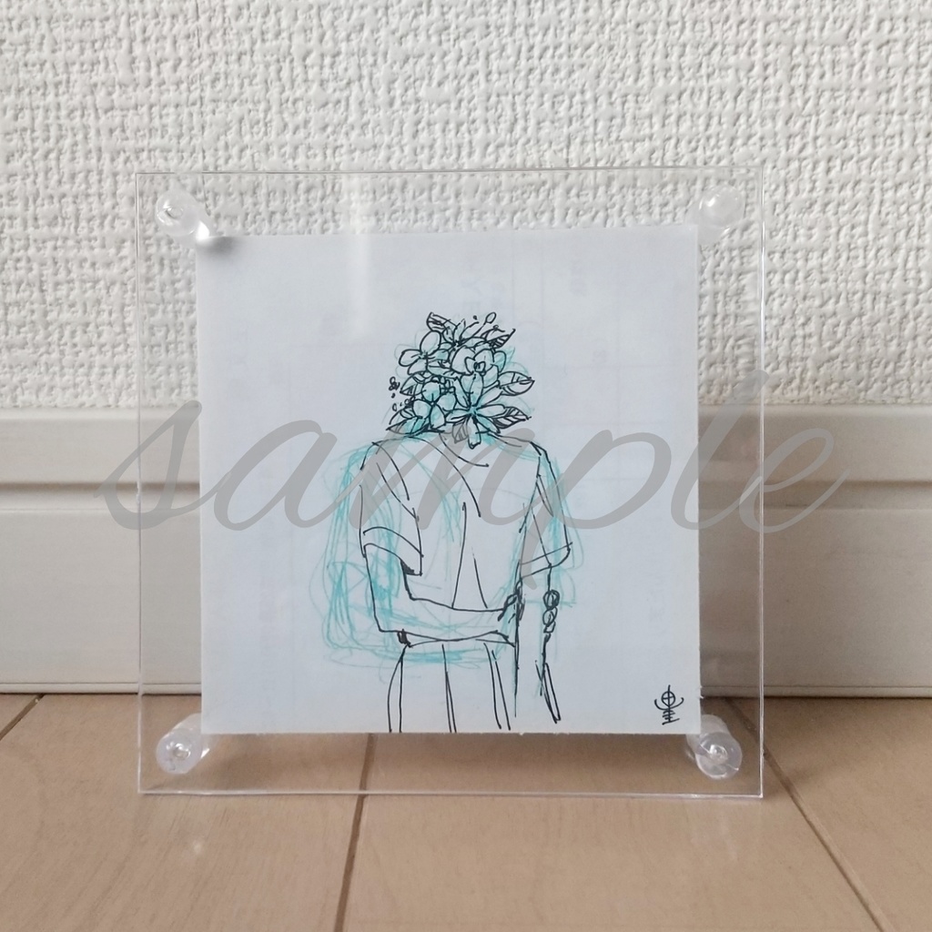 【額付き原画】思考