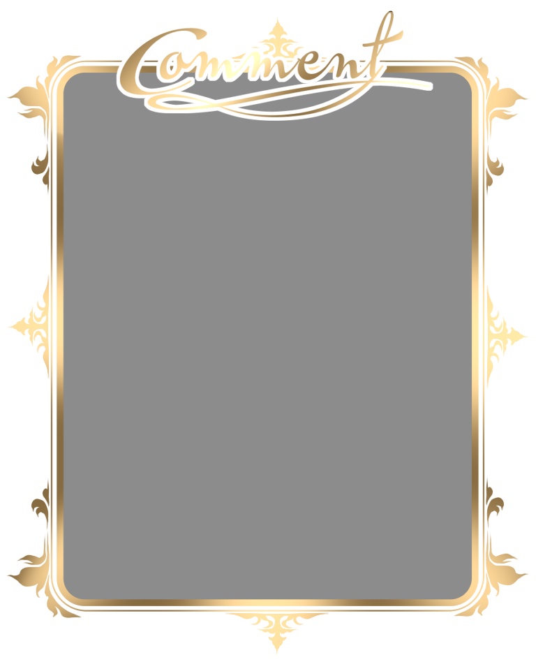 コメント用きれいめフレーム２種（ちょっと太め固定サイズ）