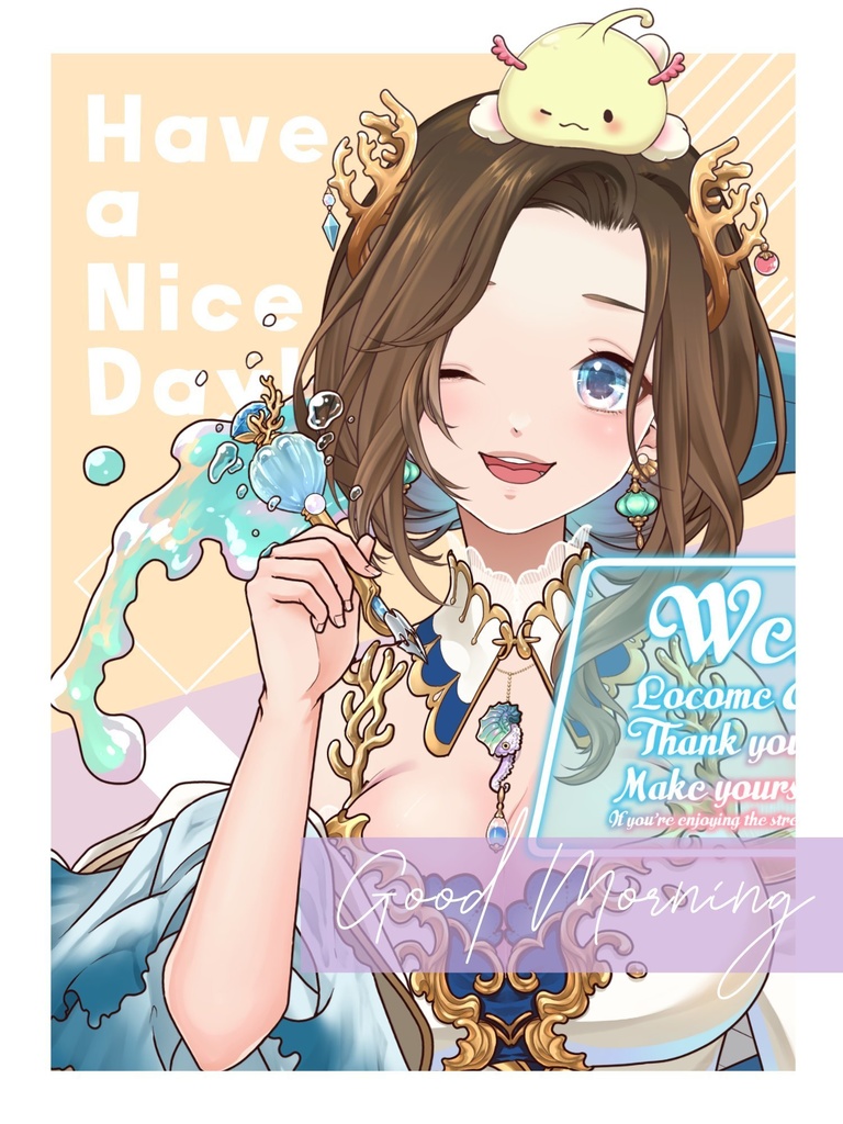 季節関係ないHave a nice dayおはV素材