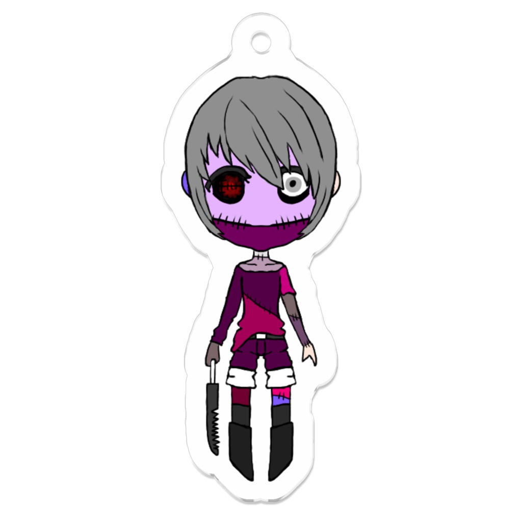 ゾンビ少年のアクリルキーホルダー