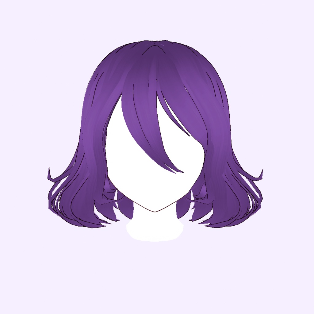 [VRoid] ショートボブヘアプリセット Short bob hair