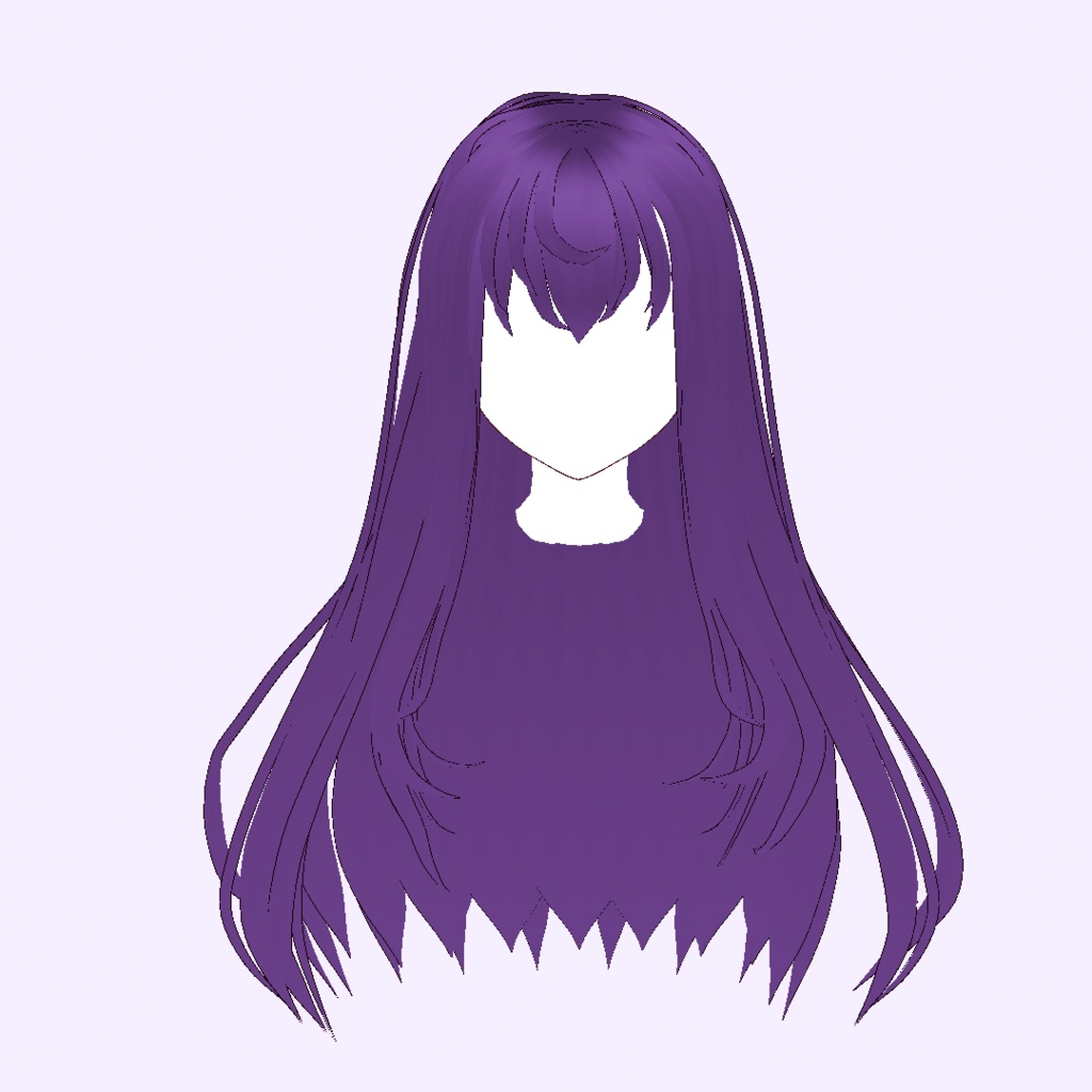 [VRoid] ロングヘアプリセット / Long hair 1