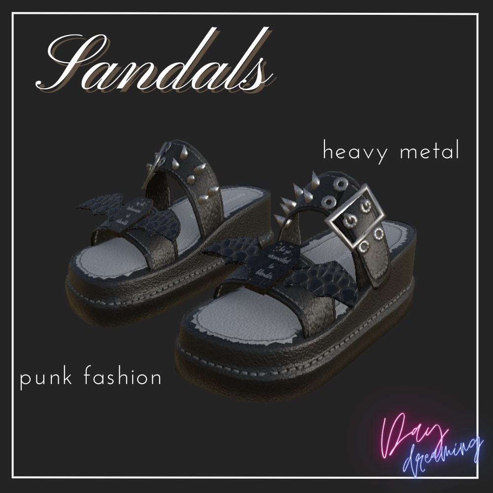Blenderと和解せよサンダル