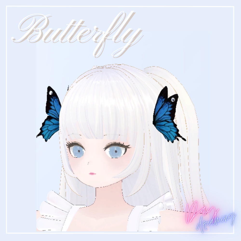【羽】蝶のヘッドアクセサリー