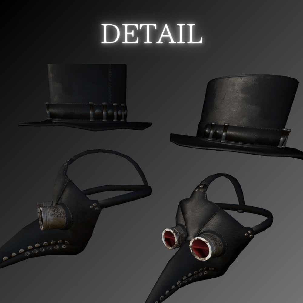 【パーティクル付き】ペスト医師【ハロウィンおすすめ】スチームパンク