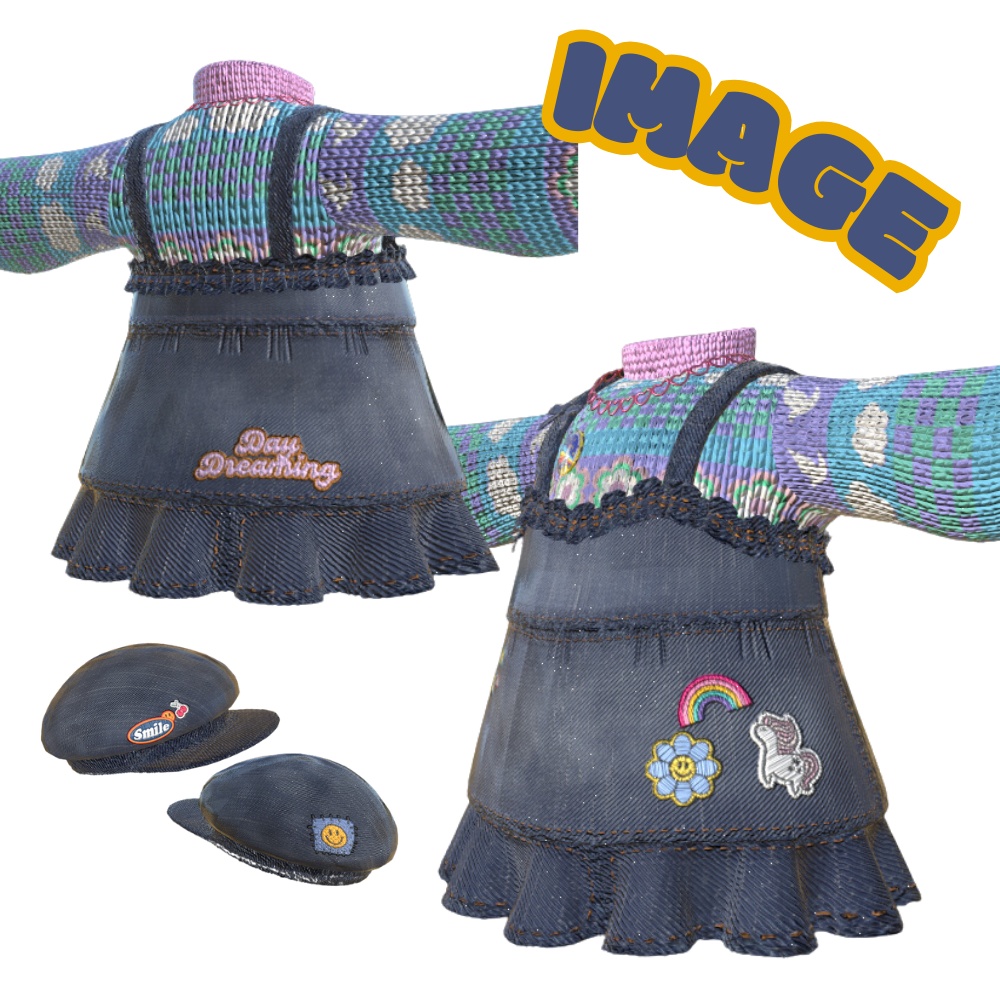 仲良しワッペン【まめふれんず・Chibi_kemo】