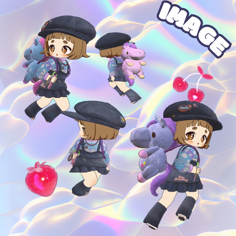 【誰でも背負える】夢見るユニコーンリュック【シェイプキー付き】