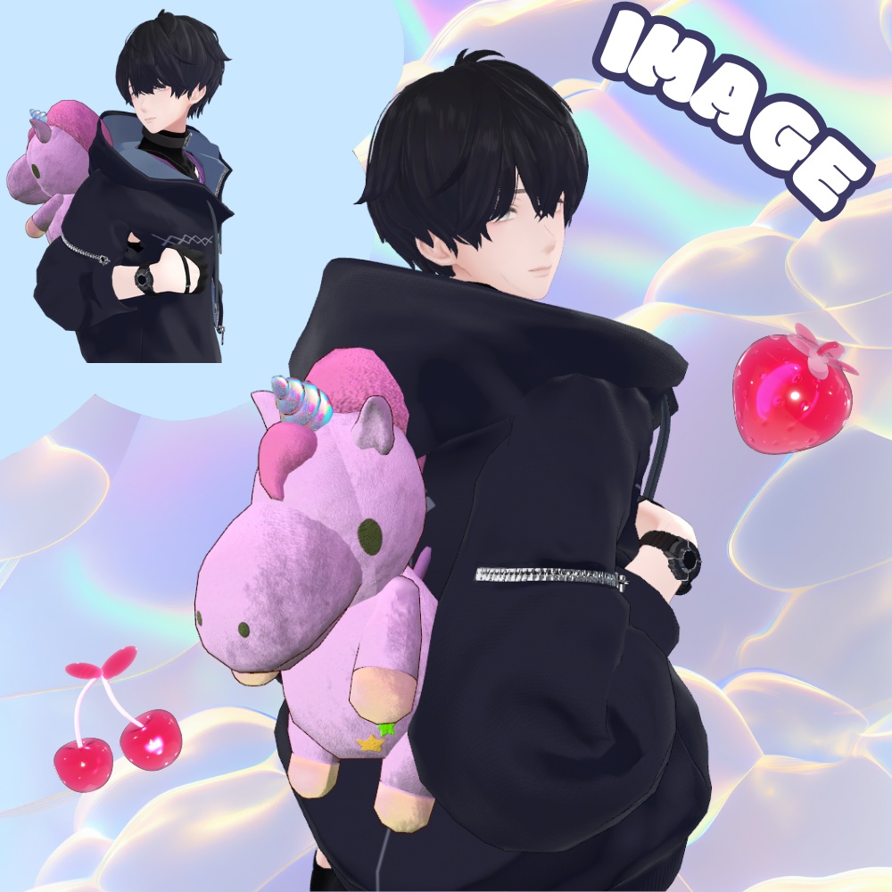 【誰でも背負える】夢見るユニコーンリュック【シェイプキー付き】