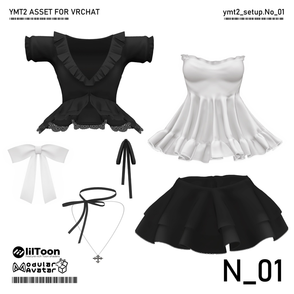 【VRC衣装】 N01 【7 AVATAR】