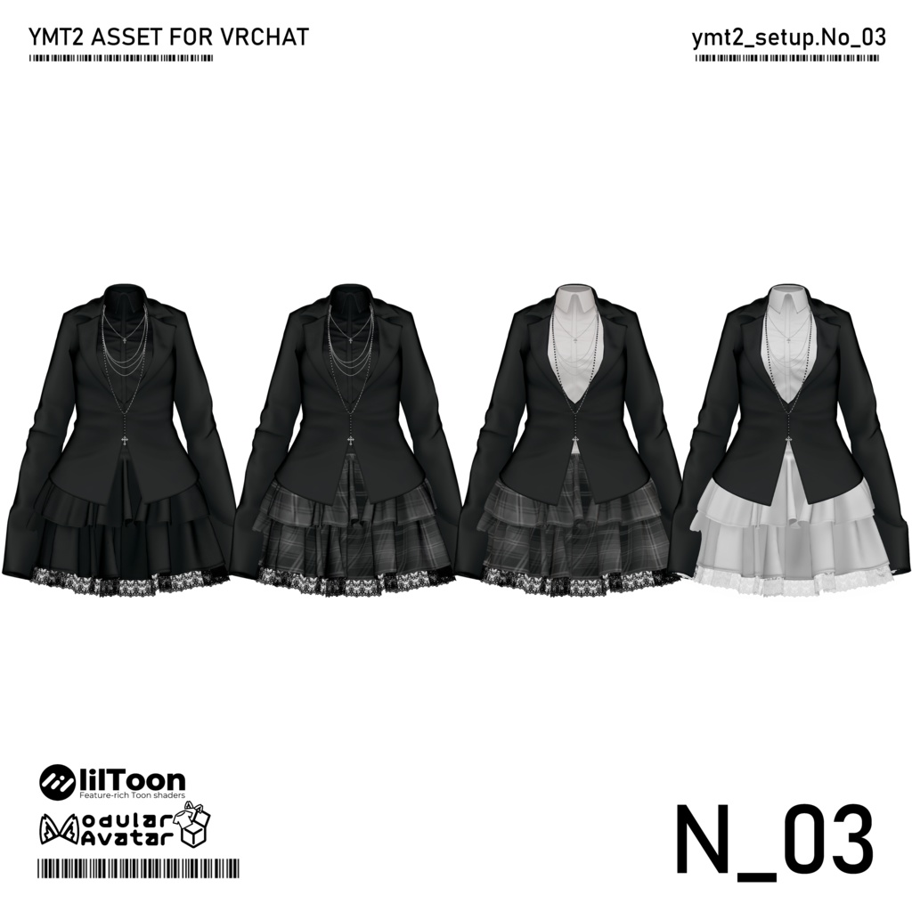 【VRC衣装】 N03 【7 AVATAR】