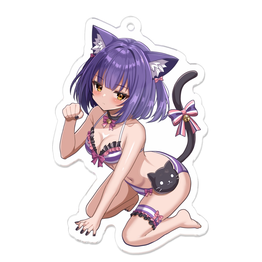 アクリルキーホルダー(猫耳娘/水着)