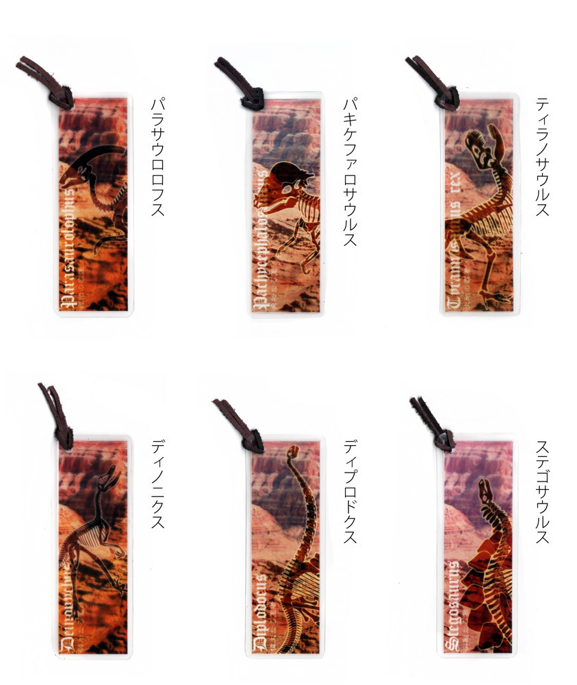 恐竜化石クリアラミしおり