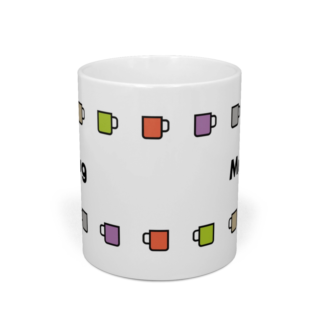 Mug マグカップパターン(白)