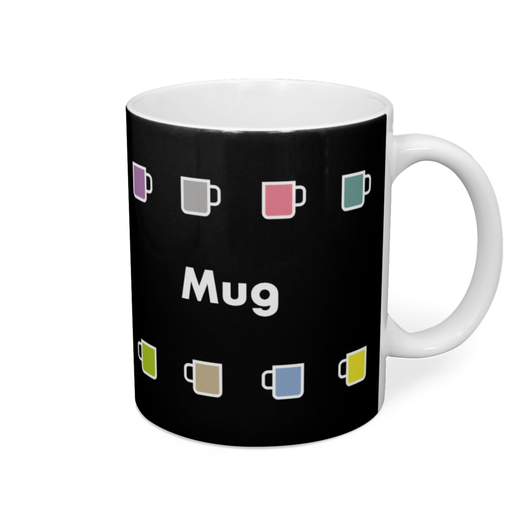 Mug マグカップパターン（黒）