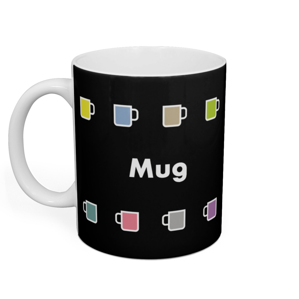 Mug マグカップパターン(黒)