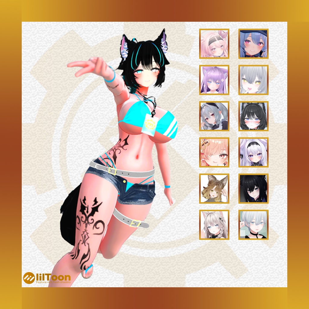 [12モデル対応] 夏用水着 / [12 models supported] Summer Swimsuit